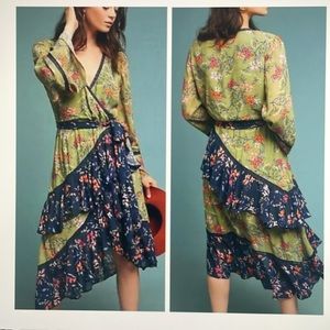ANTHROPOLOGIE Love Sam Wrap Dress (Petite)
